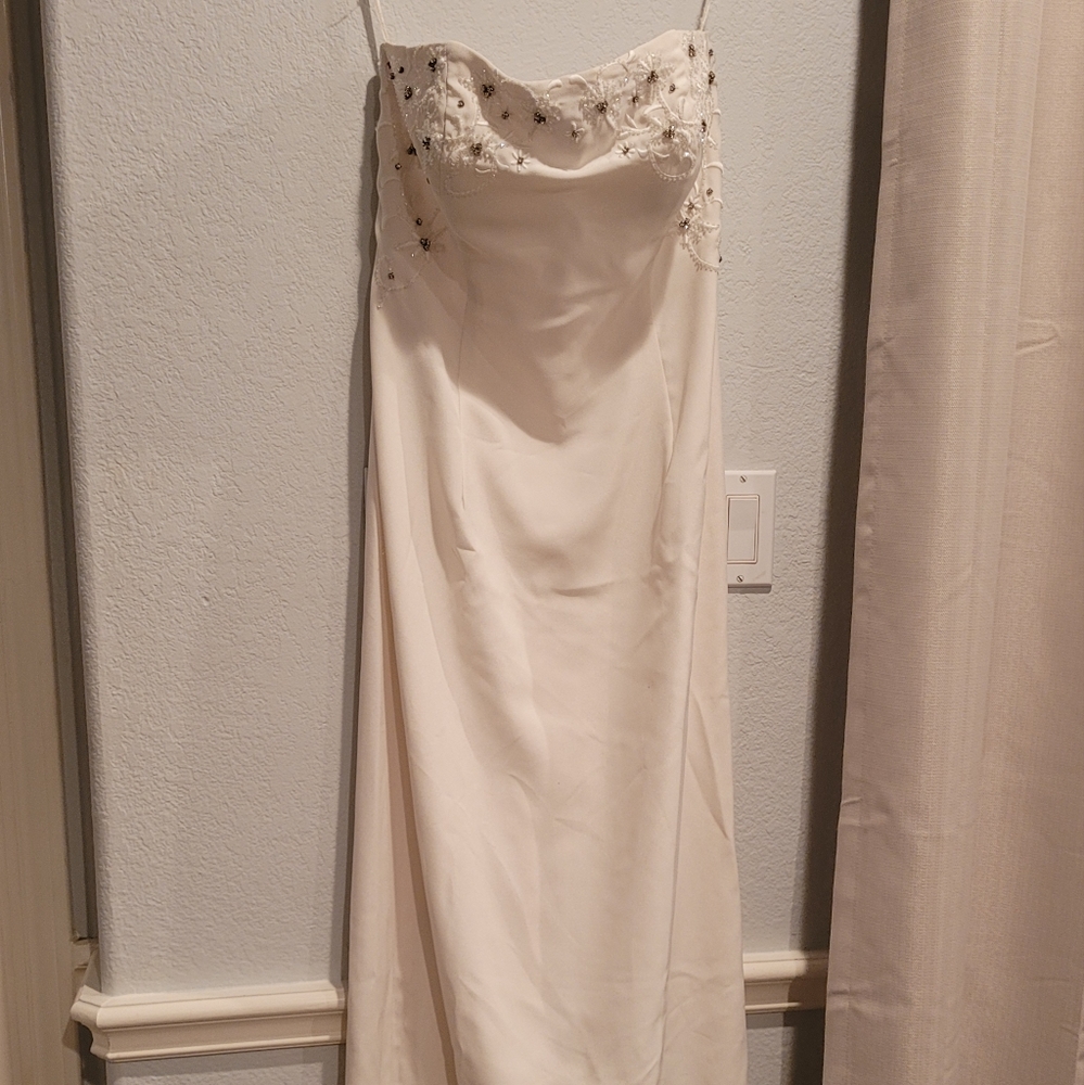 Womens Size 14 Beaded Wedding Dress